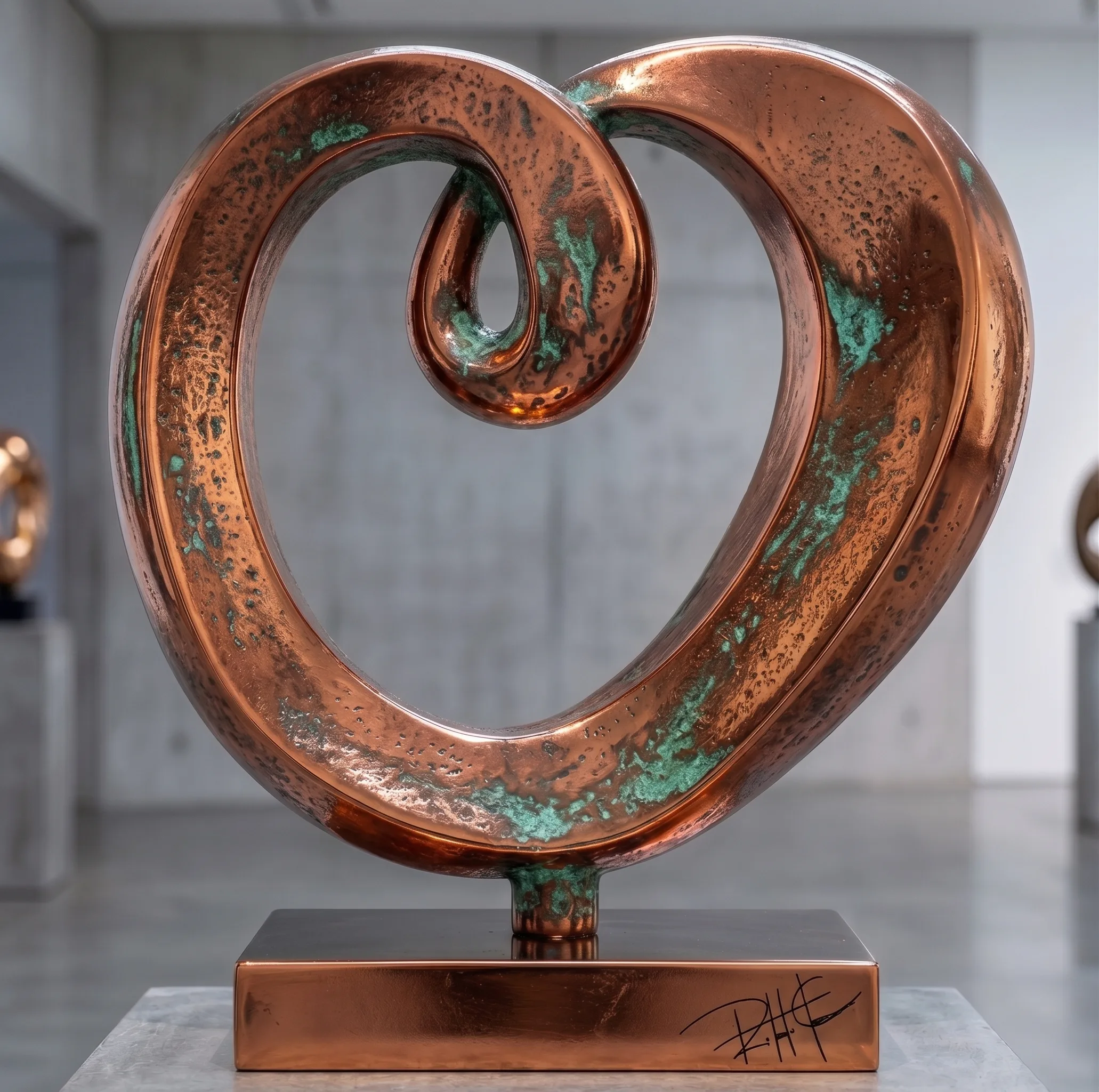 Maçã — Escultura. Bronze  · base em bronze. Roberto Claussen.