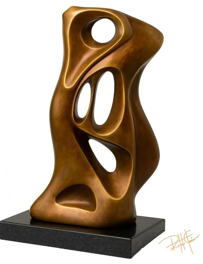 Curvas de Mulher — Escultura. Bronze · base em granito preto absoluto. Roberto Claussen.