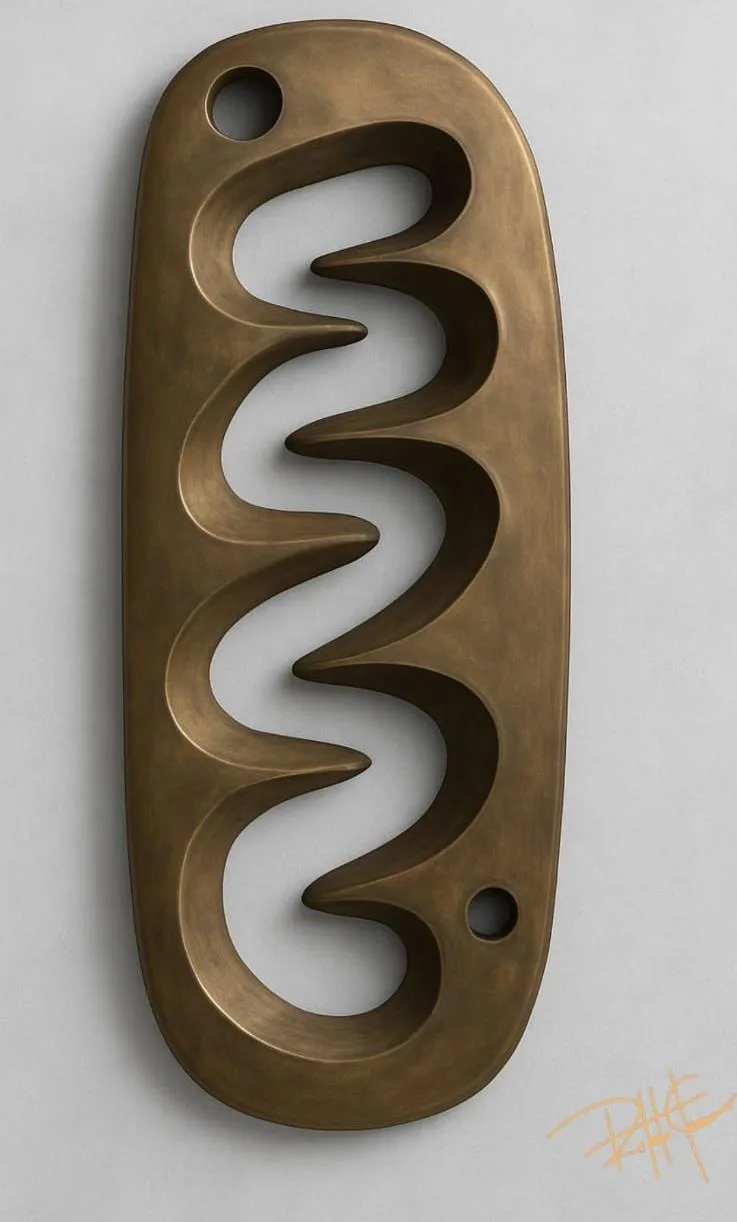 Estalactites e Estalagmites III — Objeto de Parede. Bronze . Roberto Claussen.